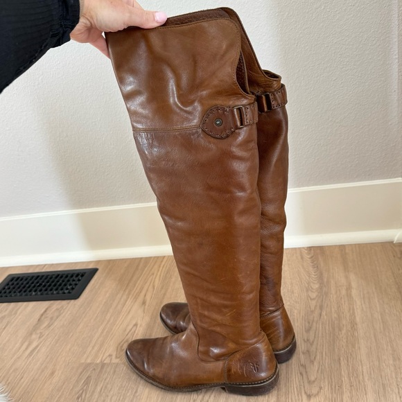 Frye Shirley Leather Over the Knee Boots - Picture 4 of 5